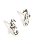 Sterling Silver Seahorse Stud Earrings