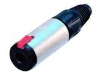 6.3MM Stereo Inline Jack Female Metal W lever