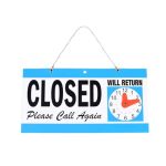 Plastic Time Indicator Highly Visible Out To Lunch Signs For Office Door Will Return Sign Be Back Sign With Clock Design Perfect