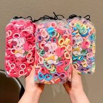 100PCS Elastic Hair Ties Hair Accessories For Girls