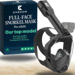Khroom Full Face Snorkel Mask Adults CO2-SAFE Snorkeling Mask For Adults 3X Larger Air Intake For Easy Breathing Anti-fog 180 Vi