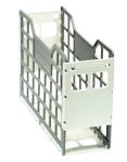 Fellowes Bankers Box Plastic Containers Slatted Econo Container - White 4PK