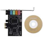 Ziaoou 5.1 Internal Sound Card For Windows 10 With Low Profile Bracket 3D Stereo Pci-e CMI8738 Chip 32 64 Bit Sound Card PCI 500