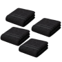 Black Face Towels 30X30CM - 4 Pack