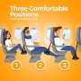 Adjustable Travel Footrest With Secure Straps - Elegant Polyester No Print Ideal For Office And Travel Use