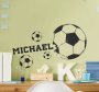 Soccer Balls With Football Wall Sticker