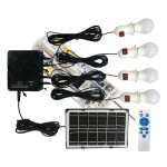 Outdoor Solar Kit With Solar Panel LED Bulbs And Remote Control