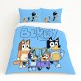 Kids Duvet Set Light Blue Bluey
