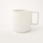 Flat Stackable Mug Choose From 6 Colours - White