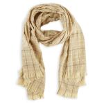 Beige Winter Check Scarf