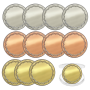 Blank Challenge-coin W/protection Box Engravable Blank Brass Coins