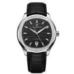 LD-9107 Leather Watch - 41MM Black