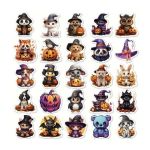 Beautiful Halloween Animals Journaling Stickers