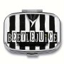 Beetlejuice The Musical Square Pill Box: 2 Compartment Organizer For Medications Perfect For Pockets Purses And Travel - Unique Gift For Fans