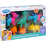 Build & Play Vinyl Dino Toy Set 5-PACK