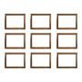 9PIECES Picture Frames 13X18 Cm For Photo & Certificate Wall Mount Photo Frames