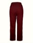 Drawstring Straight Leg Pants Casual Solid Color Daily Wear Pants For Spring & Fall Women's Clothing