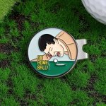 Funny Creative Golf Ball Marker Hat Clip Golf Accessories For Men Golf Ball Stamp Funny Golf Gift