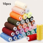 10 Rolls Of Random Color Polyester Sewing For Sewing Enthusiasts And Sewing Beginners