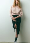 Oversized Motif-detail Sweatshirt - Pink