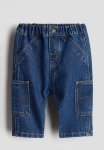Patch Pocket Jeans - Denim Blue