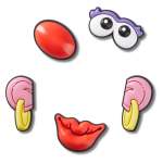 Mrs Potato Head Jibbitz - Multi Osfa