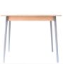 Loft Writing Desk With Birch Plywood Top 90 X 60 Cm And Grey Steel Legs