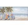 Surfboards On The Beach Oil Painting Wall Art Canvas 700MM X 1400MM