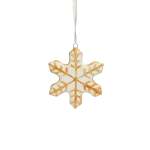 White Snowflake Cookie Hanging Ornament 9X9X1CM