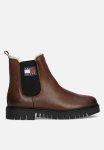 Tommy Hilfiger Chelsea Leather Boot - Carob Chocolate