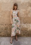 Midi Skirt - Cream Floral