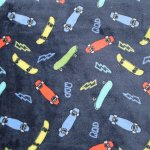 Printed Mongolian Fleece Skateboard 21106