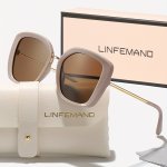 Linfemand Women's Fashion Cat Eye Glasses Retro Composite Frame PC Lenses For Driving Hiking And Stylish Holiday Gift