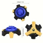 Golf Shoe Replacement Spikes - Plastic Spikes Yellow & Black - Tpr Material Cleats Golf Supplies - Training Accessories
