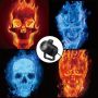 Vihose Halloween Skull Projector Hologram Lights For Decoration Outdoor 4 In 1 Projector Digital Decoration Kit For Holiday Indo