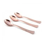 Disposable Table Spoon Rose Gold 17.2CM 1X10
