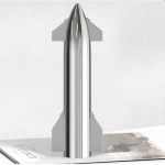 Bikibao Spacex Starship Rocket Model Nasa Gifts - Dragon Spacecraft Heavy Falcon 9 Booster Launcher Desktop Ornament Aerospace C