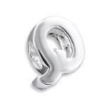 A3 - 925 Sterling Silver Letters Or Initials European Charm Beads From A-z - Q - Available On 7-14 Day Back Order