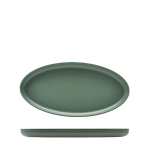 Genware Melamine Green Jute Oval Dish 47.5X23.8X3.5CM