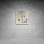 House Number D16 - 300 X 300 Matt White No