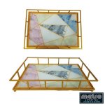 Tray Set 2PCS Marble