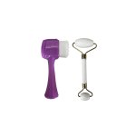 Facial Cleansing Brush And Jade Massager Set