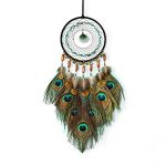 Miamor Dream Catcher With Peacock Feather Nursery School Kid Bedroom Wedding Home Wall Hanging Decor Accessories