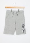 Boys Side Hs Print Fleece Short - Grey Mel