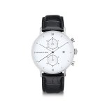 Chrono Small Silver "black Croco Leather