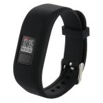 For Garmin Vivofit 3 Smart Watch Silicone Watch Band Length: About 24.2CM Black