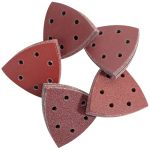 Bates- Triangle Sanding Pads 100 Pcs 3.6" 40 80 120 180 240 Grits Oscillating Tool Sanding Pad Multi Tool Sanding Pad Sand Paper