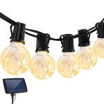 Lighting Solar 10 Wire LED Festoon Retro Bulb String Lights - 10M