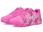 Skechers Girls Uno Lite Metallic Love Sneaker In Pink - Pink 6