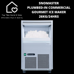Snomaster Plumbed-in Commercial Gourmet Ice Making Machine - 26KG 24HRS